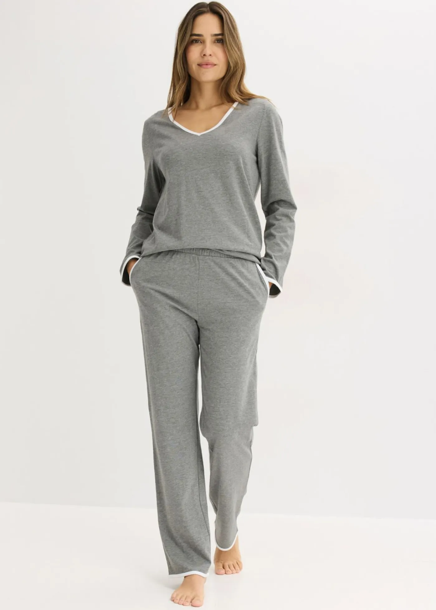 New Pijama de algodón puro Mujer Básicos|Ropa Para Dormir