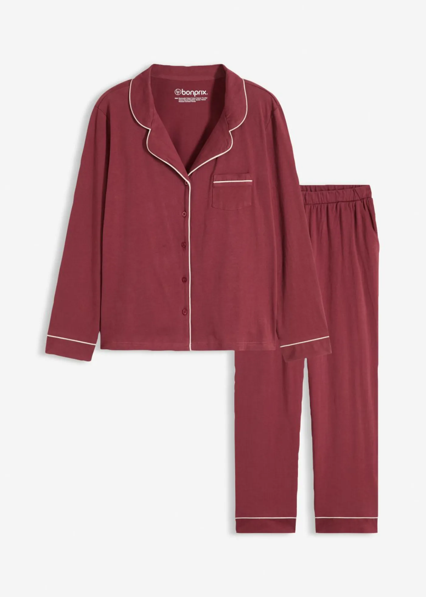 Best Pijama de algodón puro con botones Mujer Ropa Para Dormir