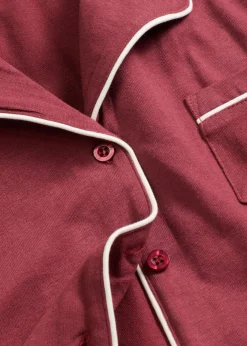 Best Pijama de algodón puro con botones Mujer Ropa Para Dormir