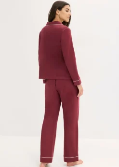 Best Pijama de algodón puro con botones Mujer Ropa Para Dormir
