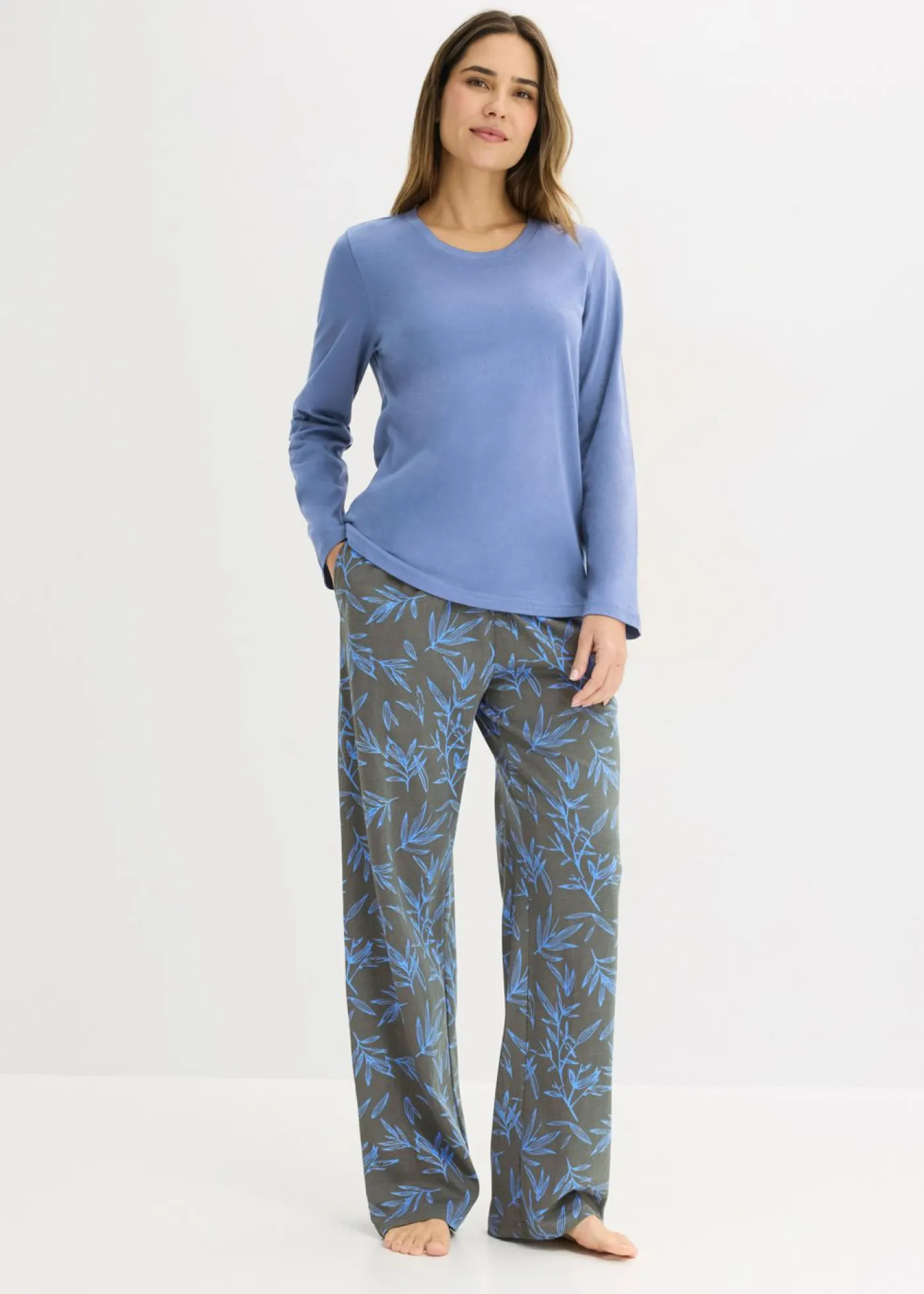 Outlet Pijama de algodón puro (3 piezas) Mujer Ropa Para Dormir