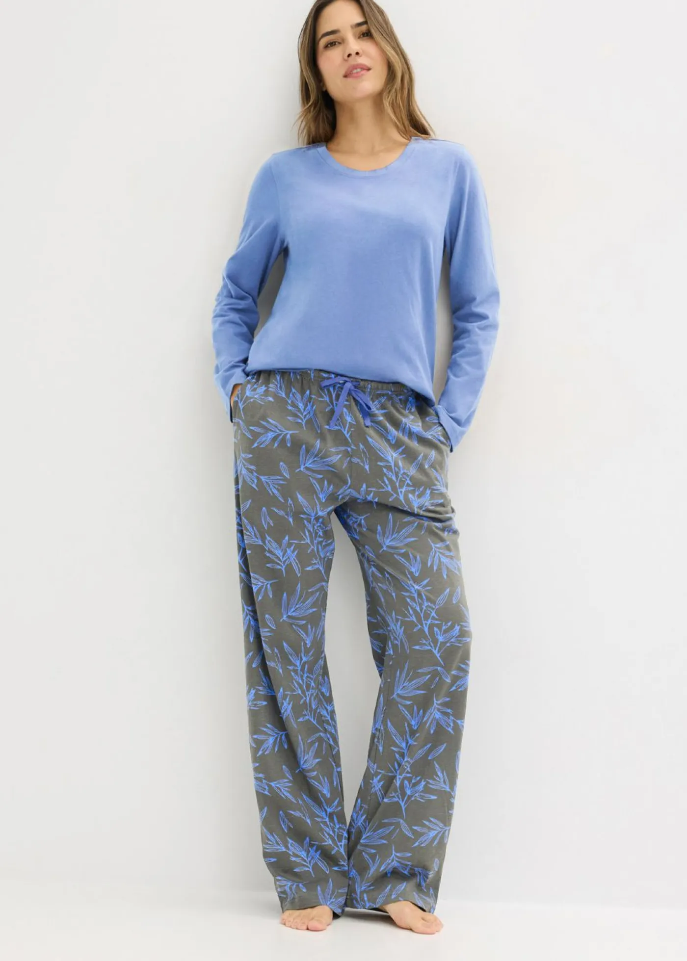 Outlet Pijama de algodón puro (3 piezas) Mujer Ropa Para Dormir