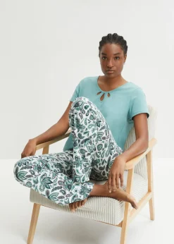 Clearance Pijama de algodón puro (3 piezas) Mujer Ropa Para Dormir