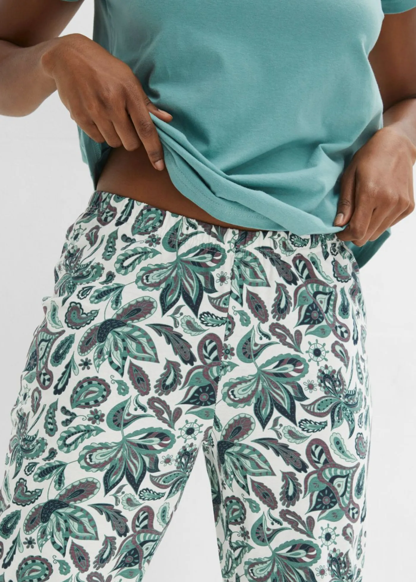 Clearance Pijama de algodón puro (3 piezas) Mujer Ropa Para Dormir