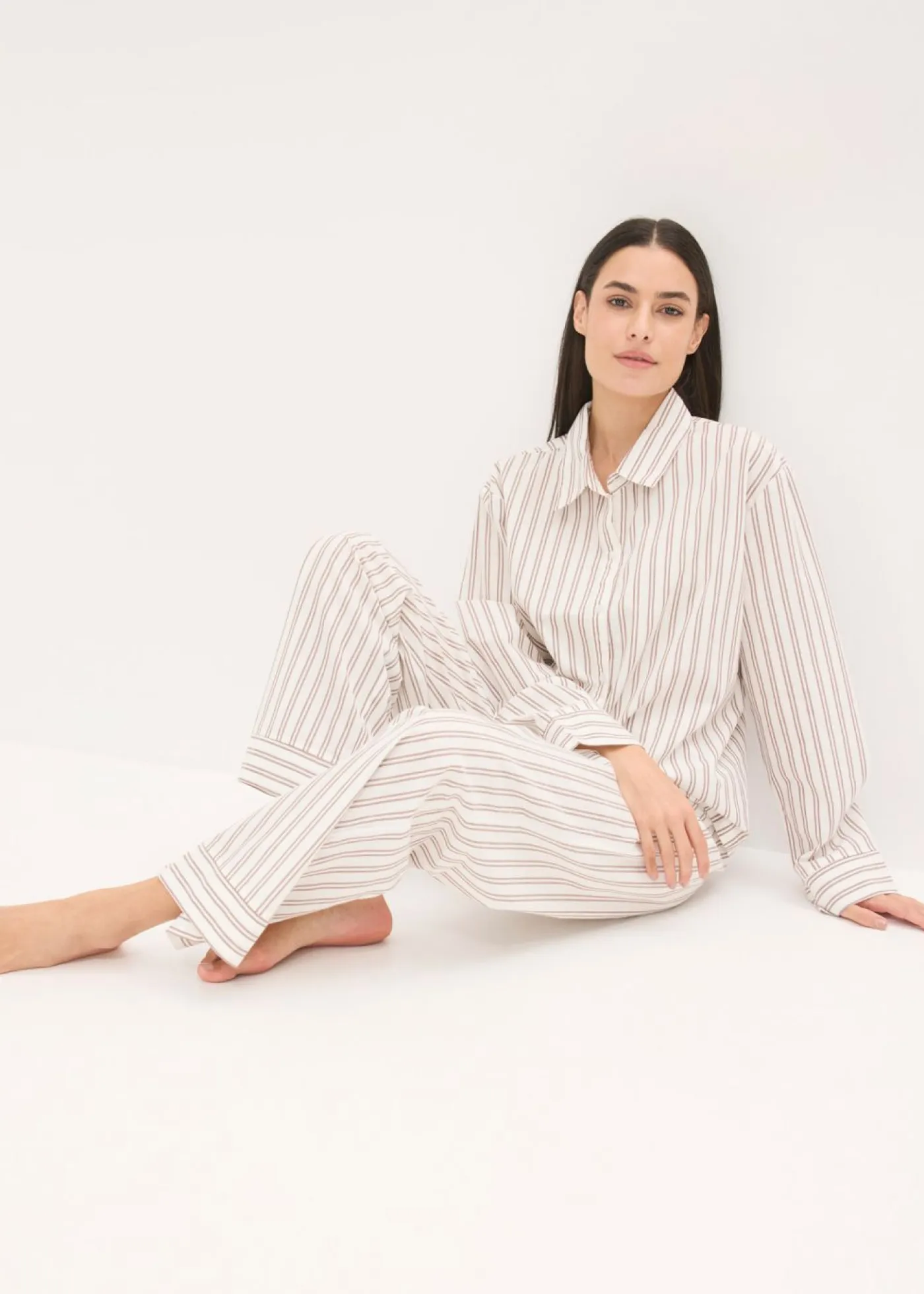 Sale Pijama de algodón tejido con corte holgado Mujer Homewear|Ropa Para Dormir