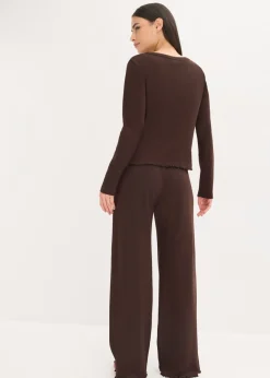 Pijama de canalé con botones Mujer Ropa Para Dormir