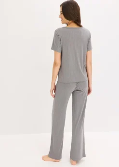 Sale Pijama de canalé con viscosa Mujer Homewear|Ropa Para Dormir