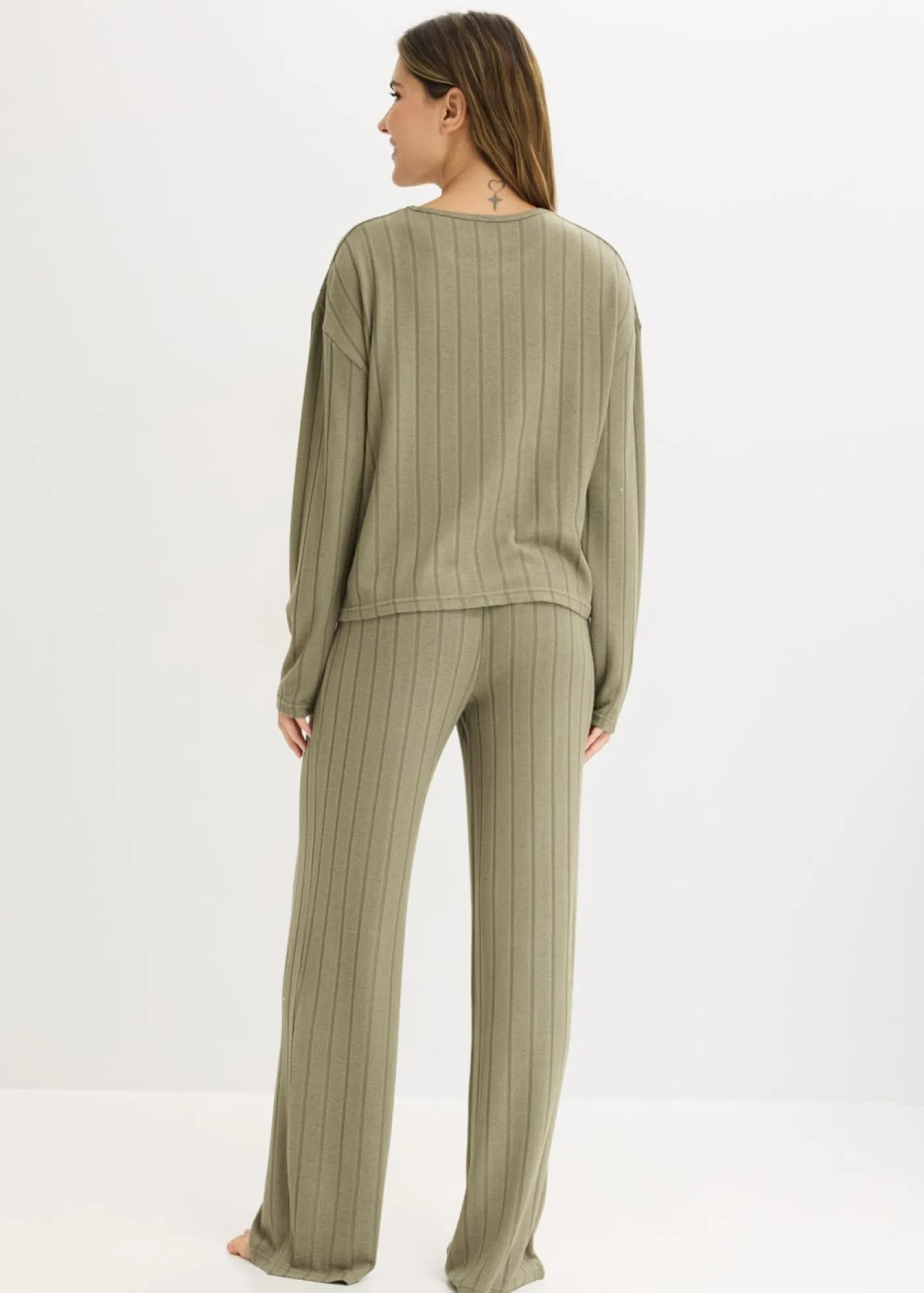 Hot Pijama de canalé suave Mujer Homewear|Ropa Para Dormir