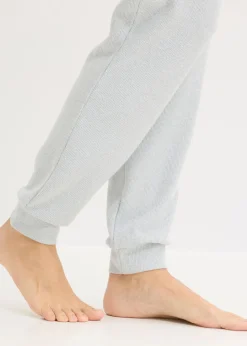 Hot Pijama de suave punto gofrado Mujer Homewear|Ropa Para Dormir