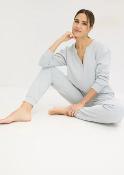 Hot Pijama de suave punto gofrado Mujer Homewear|Ropa Para Dormir