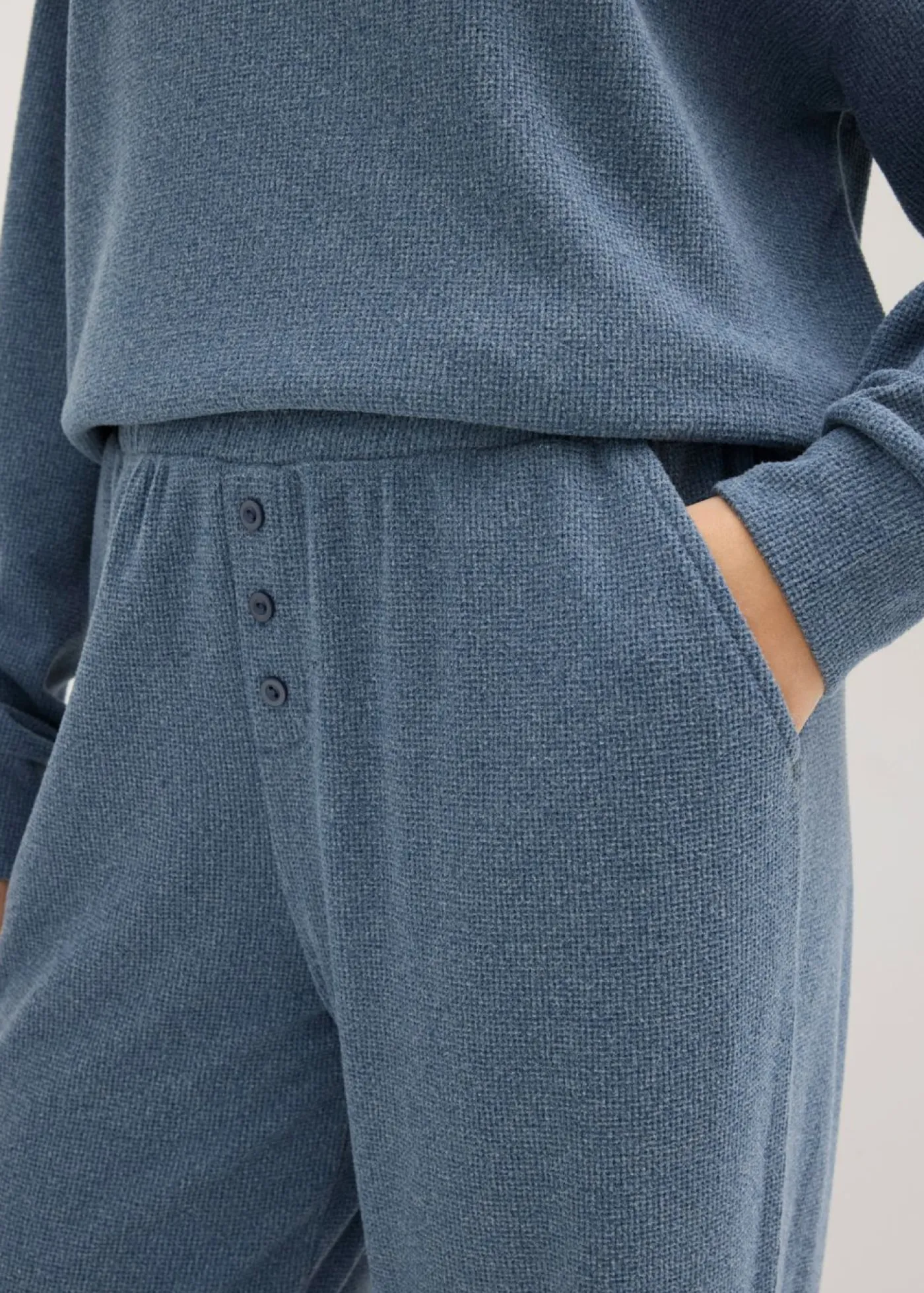 Outlet Pijama de suave punto gofrado Mujer Homewear|Ropa Para Dormir