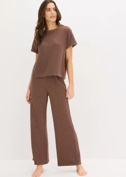 New Pijama de tejido estructurado suave Mujer Homewear|Ropa Para Dormir