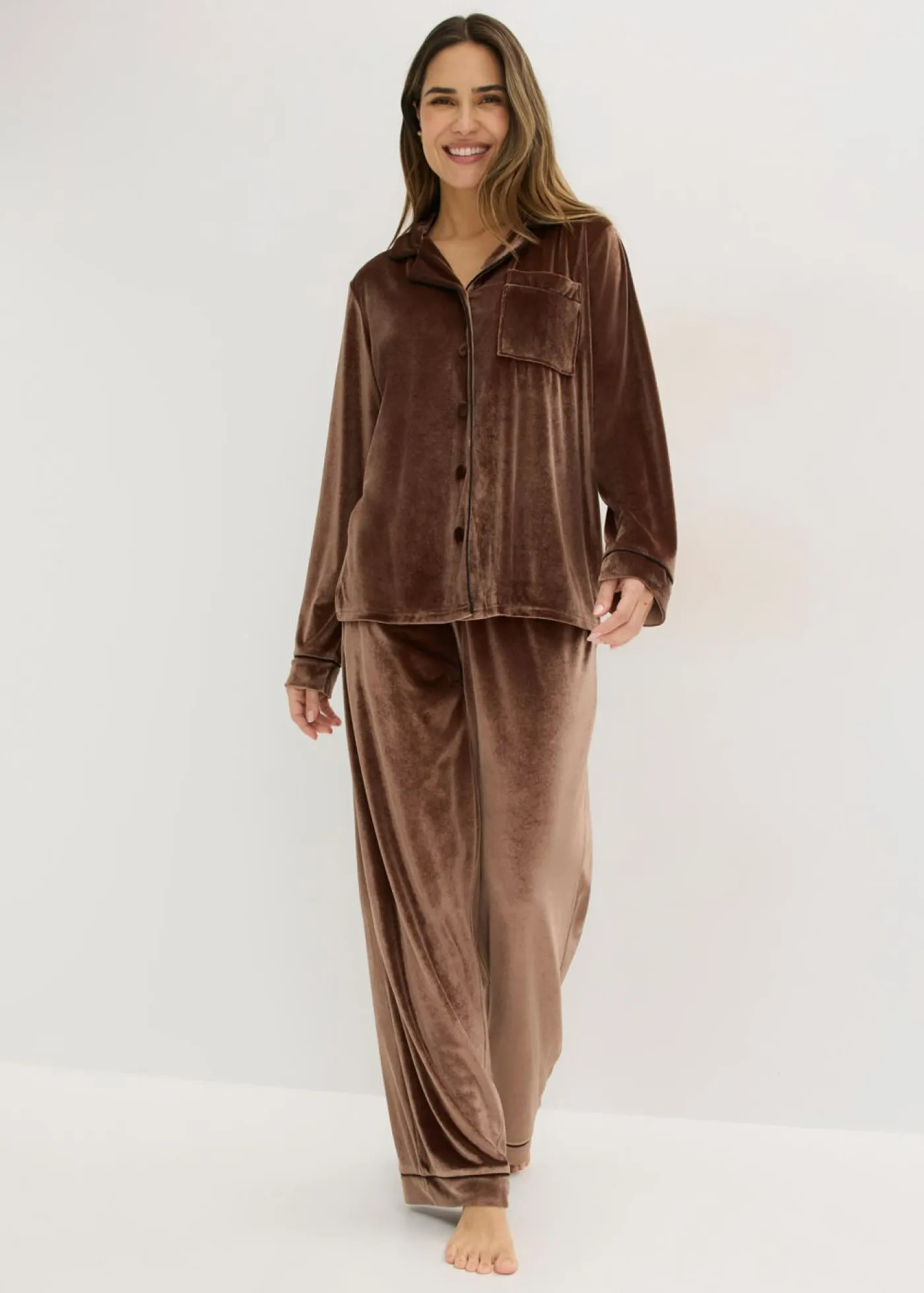 Pijama de terciopelo Mujer Homewear|Ropa Para Dormir