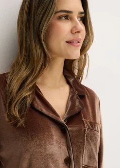 Pijama de terciopelo Mujer Homewear|Ropa Para Dormir