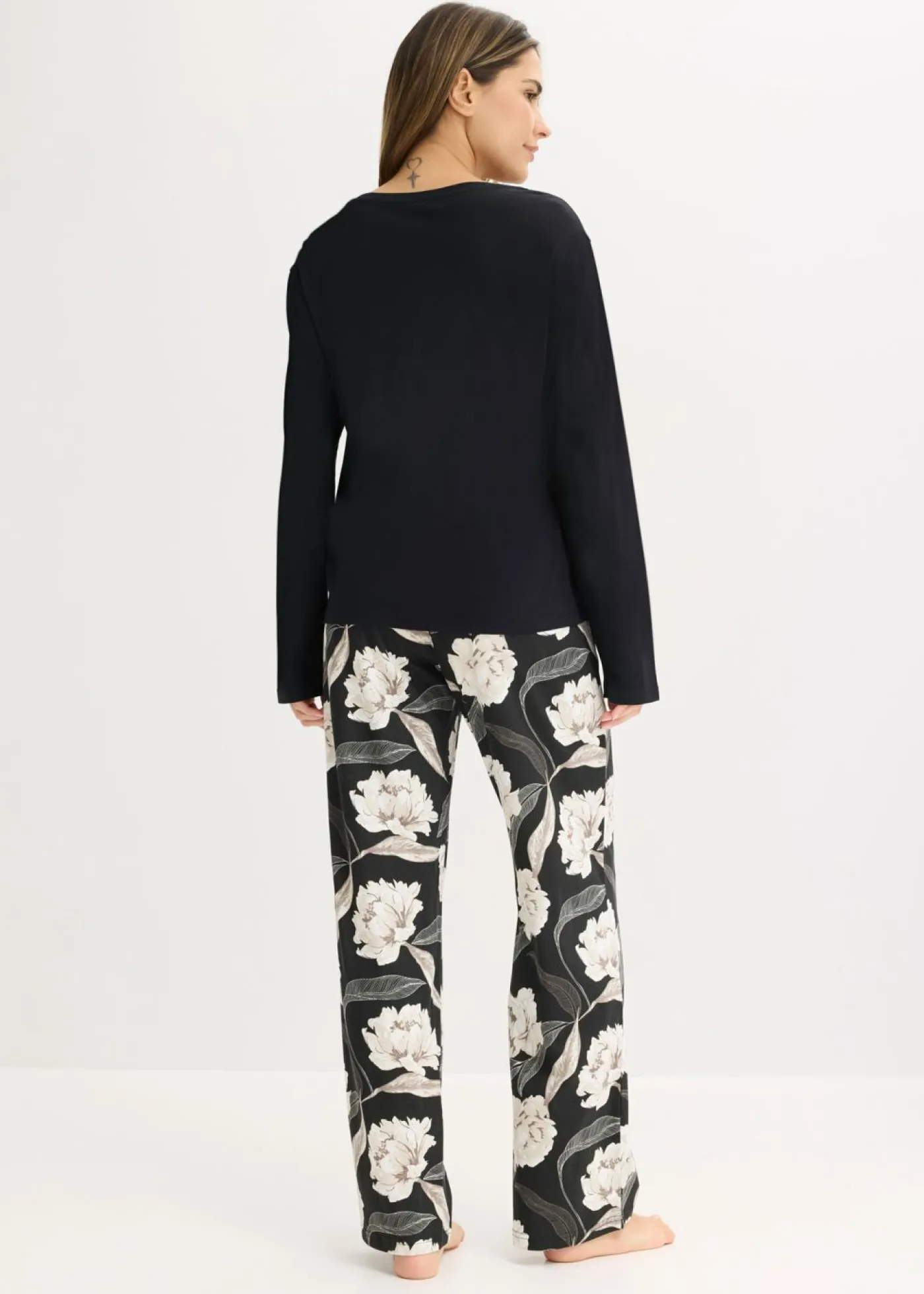 New Pijama de viscosa con perneras anchas Mujer Ropa Para Dormir