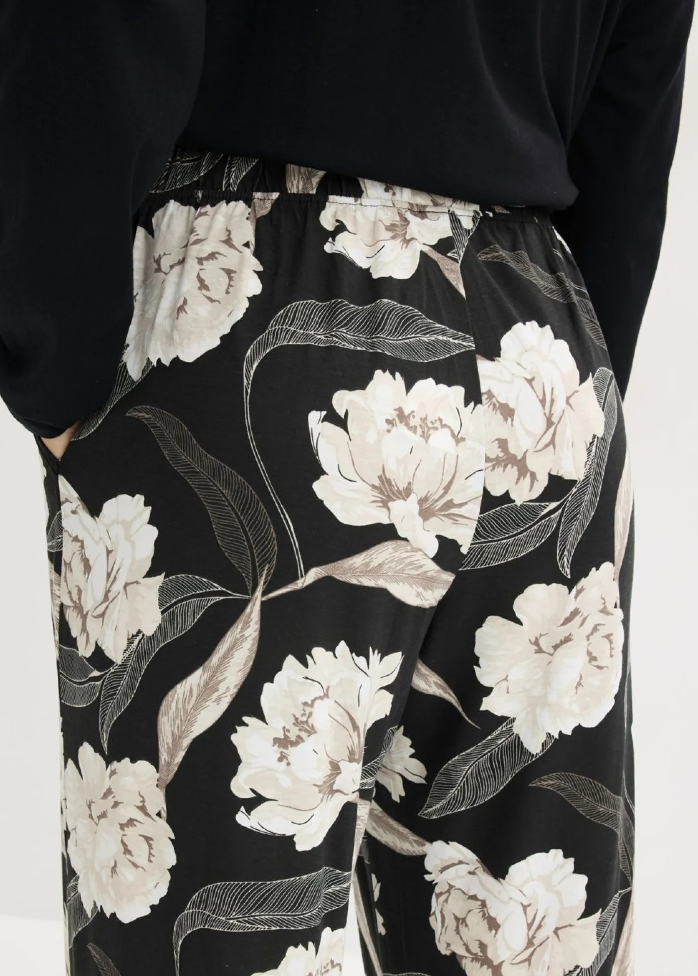 New Pijama de viscosa con perneras anchas Mujer Ropa Para Dormir