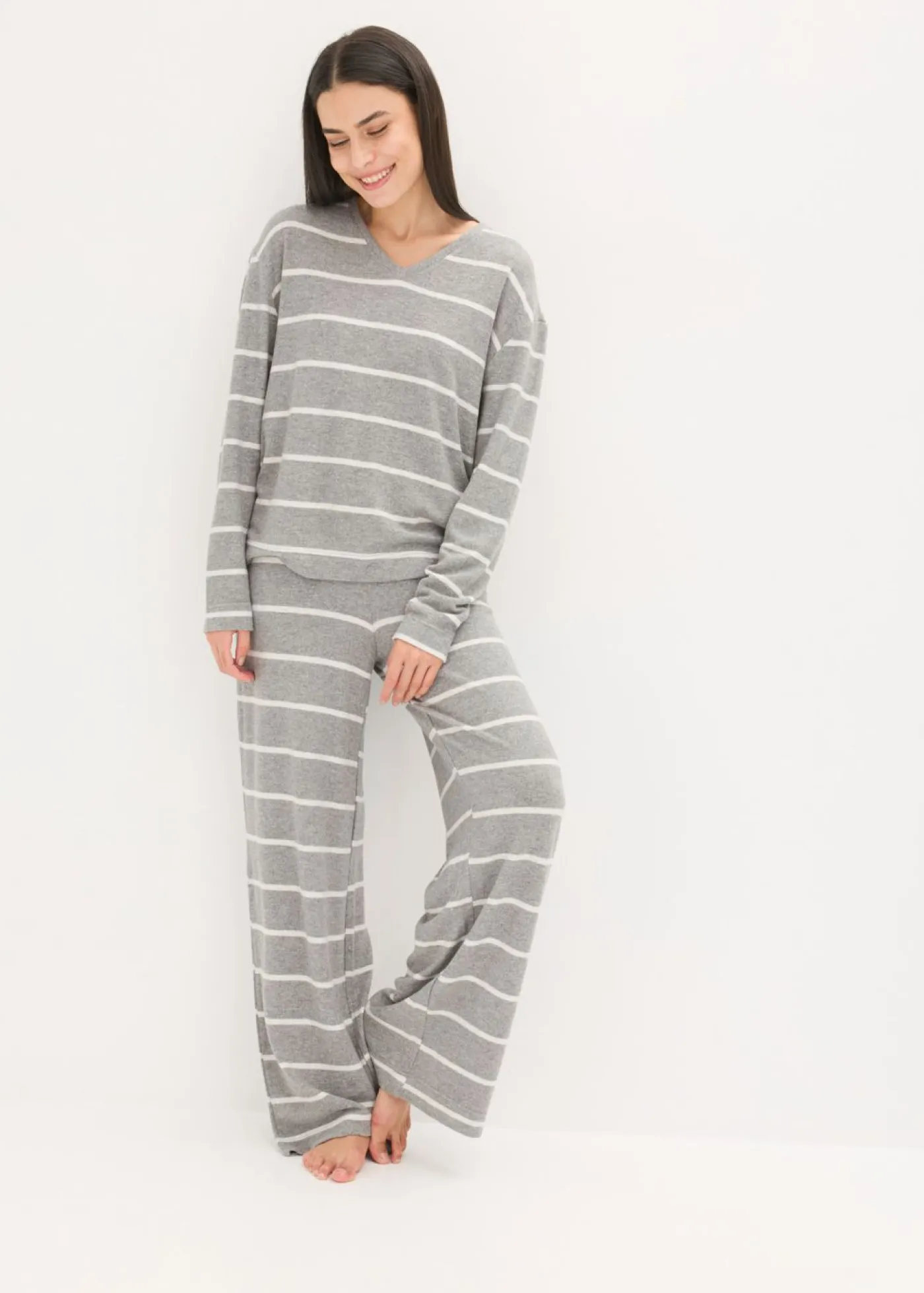 Hot Pijama holgado de tejido suave Mujer Homewear|Ropa Para Dormir