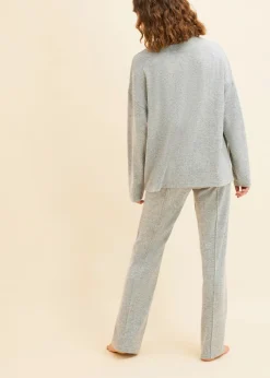 Online Pijama holgado de tejido suave Mujer Homewear|Ropa Para Dormir