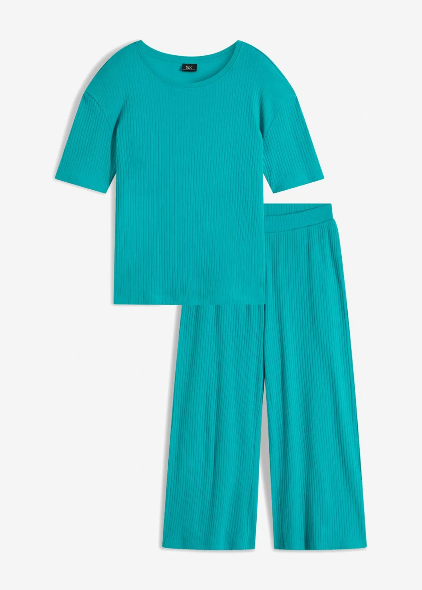 Clearance Pijama loungewear de canalé con culotte Mujer Básicos|Ropa Para Dormir