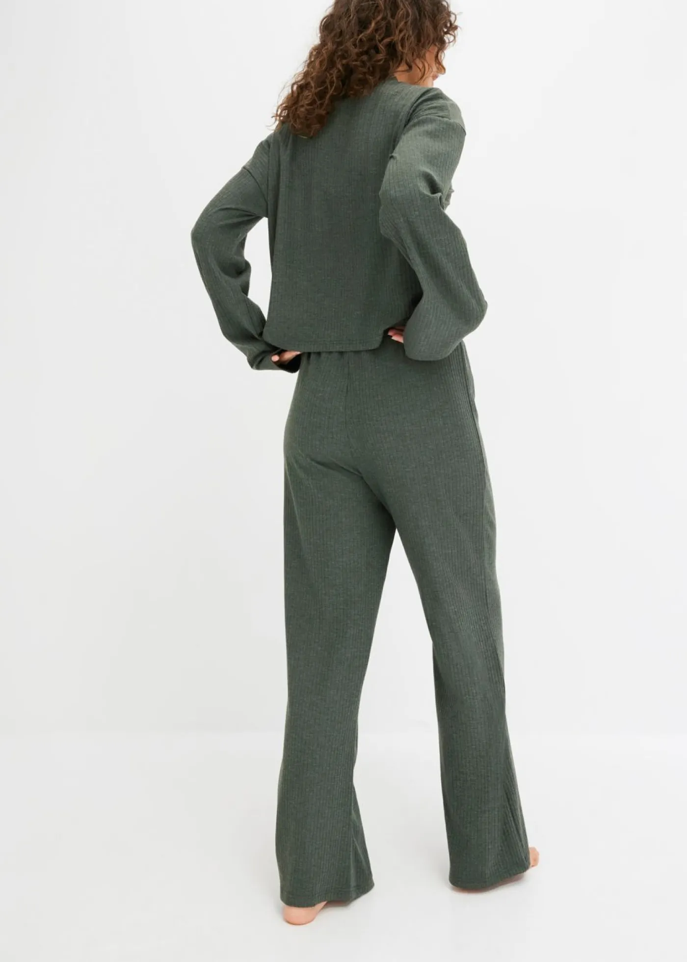 Online Pijama oversize de suave canalé Mujer Homewear|Ropa Para Dormir
