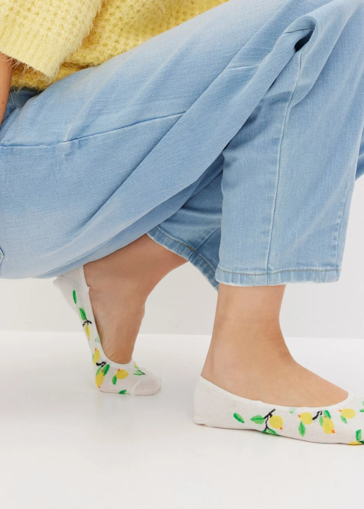 Discount Pinkies de algodón orgánico con tiras de silicona (8 pares) Mujer Medias, Panties Y Calcetines