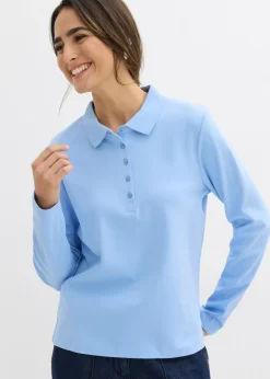 Polo de algodón orgánico pesado Mujer Básicos|Camisetas