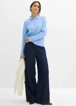 Polo de algodón orgánico pesado Mujer Básicos|Camisetas