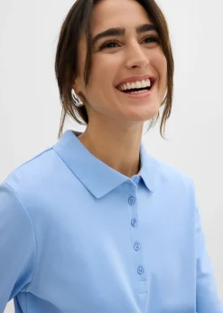 Polo de algodón orgánico pesado Mujer Básicos|Camisetas