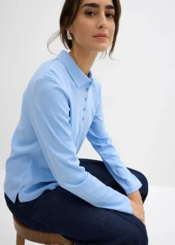 Polo de algodón orgánico pesado Mujer Básicos|Camisetas