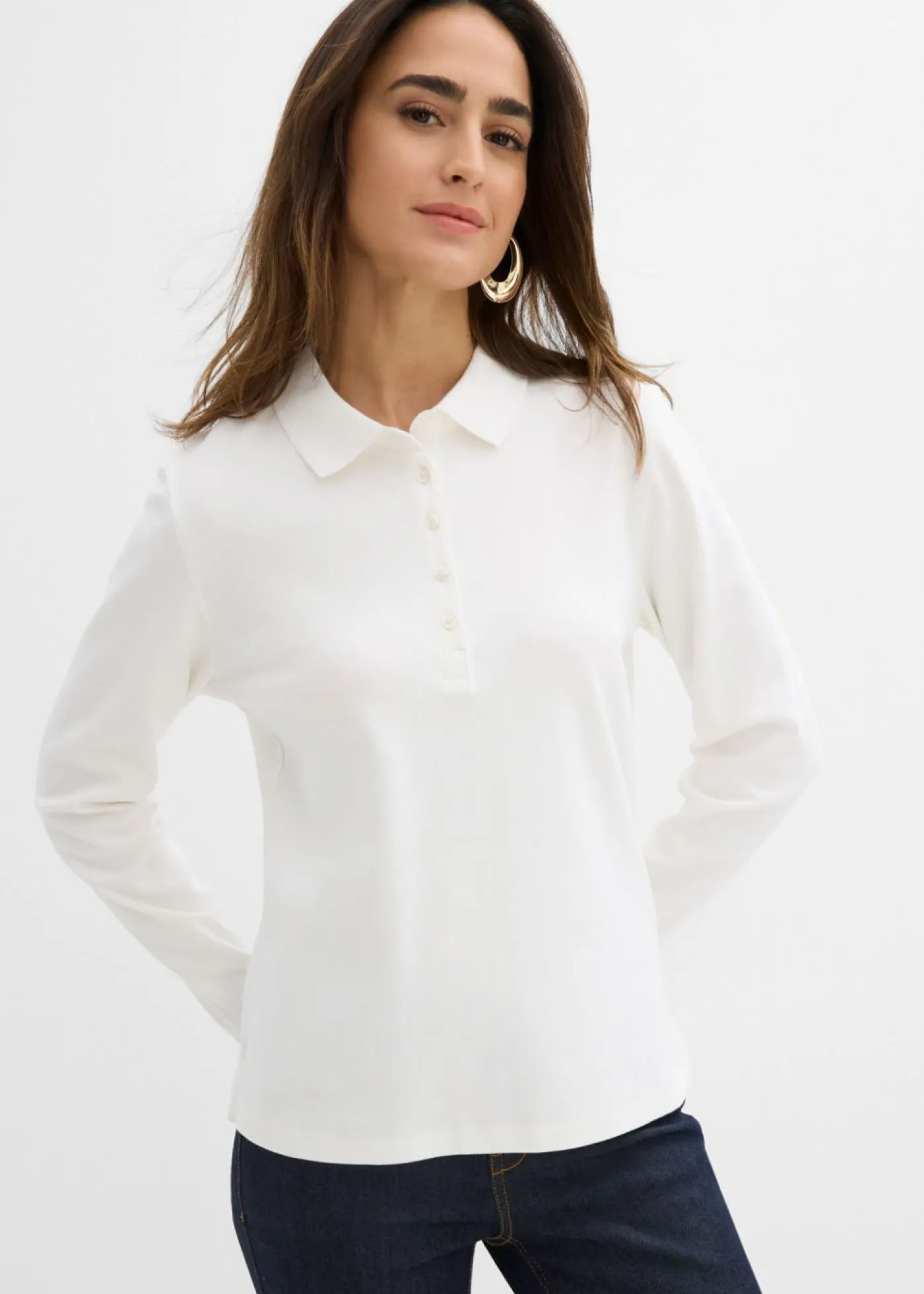 Sale Polo de algodón orgánico pesado Mujer Básicos|Camisetas