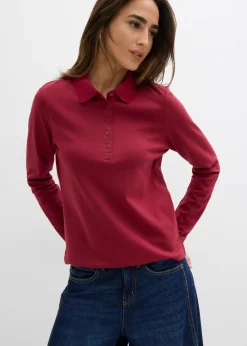 Best Polo de algodón orgánico pesado Mujer Básicos|Camisetas