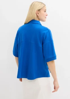Online Polo de algodón orgánico puro Mujer Esenciales|Camisetas