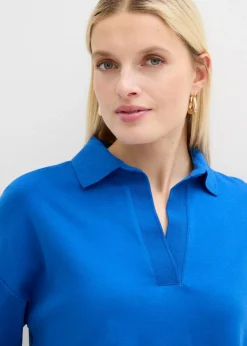 Online Polo de algodón orgánico puro Mujer Esenciales|Camisetas