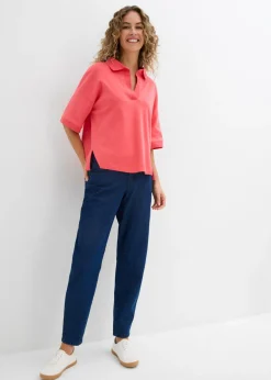 Clearance Polo de algodón orgánico puro Mujer Esenciales|Camisetas