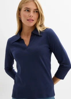 Best Polo de algodón orgánico puro Mujer Básicos|Camisetas
