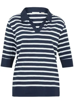 Sale Polo de mezcla de algodón y viscosa Mujer Camisetas