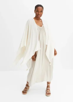 New Poncho de verano de viscosa pura Mujer Ponchos|Jerséis