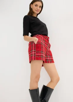 Shorts de bouclé Mujer Shorts|Pantalones
