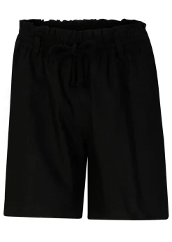 Online Shorts paperbag con lino Mujer Shorts|Pantalones