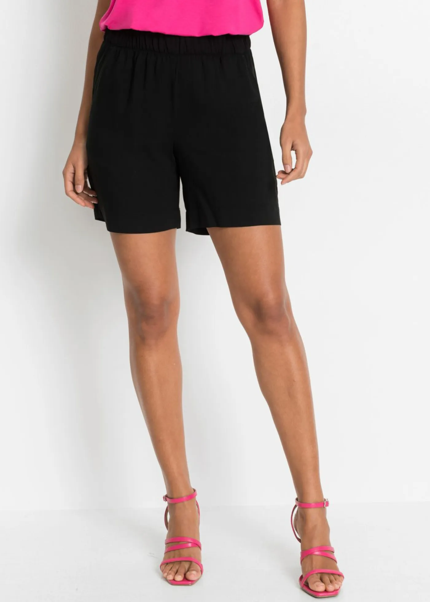 Discount Shorts sin cierre de viscosa Mujer Shorts|Pantalones