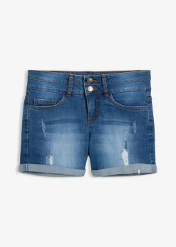 Shorts vaqueros, mid waist Mujer Shorts|Vaqueros