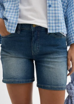 Outlet Shorts vaqueros, slim fit, mid waist, 2 unidades Mujer Shorts|Vaqueros