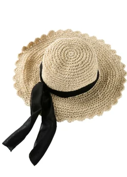 Sale Sombrero de fibra de papel Mujer Gorras Y Sombreros