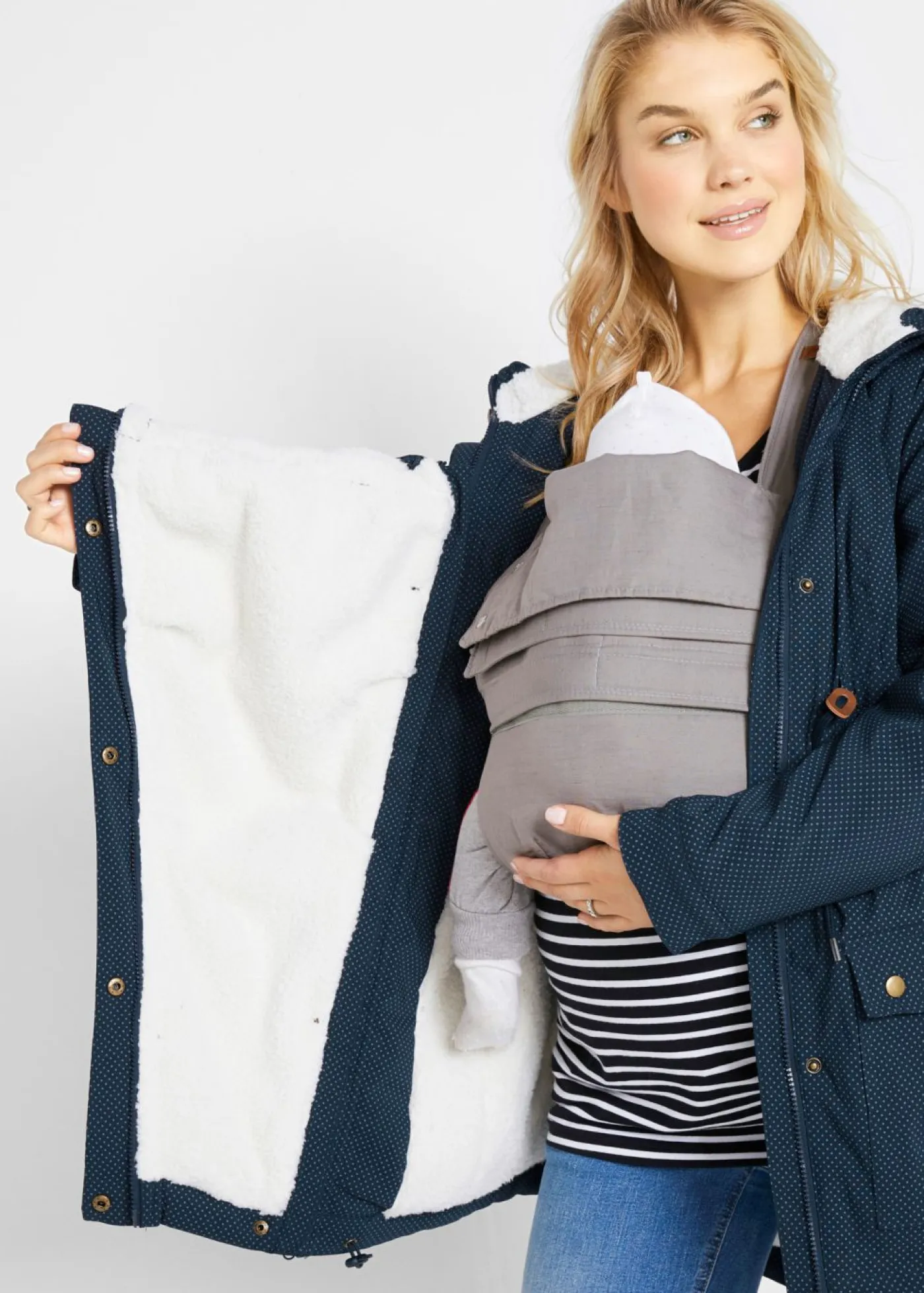 Online Suave chaqueta premamá/de porteo 3 en 1 Mujer Premamá