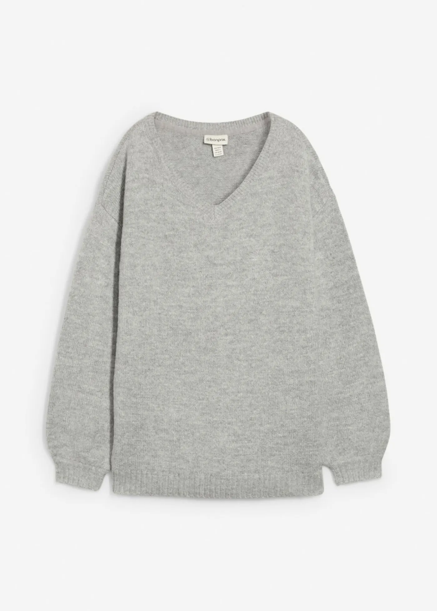 Suave jersey de punto fino con mangas abullonadas Mujer Básicos|Jerséis