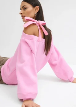 Sale Sudadera ancha con un hombro al descubierto Mujer Ropa Cómoda