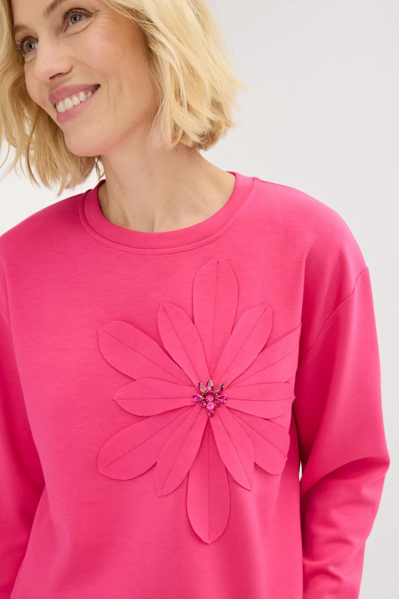 Sale Sudadera con aplicación Mujer Ropa Cómoda