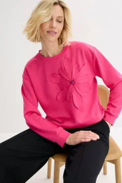 Sale Sudadera con aplicación Mujer Ropa Cómoda