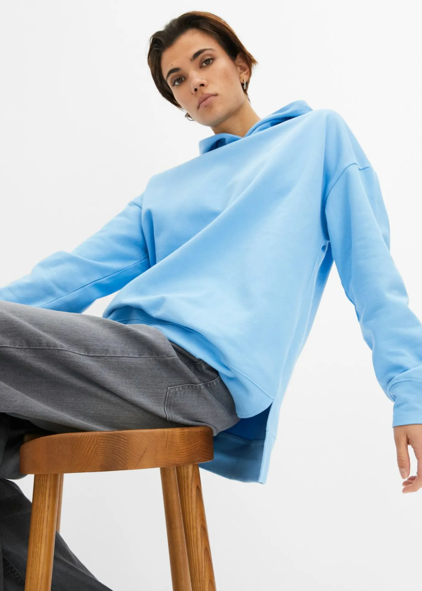 Clearance Sudadera con capucha de algodón puro Mujer Ropa Cómoda