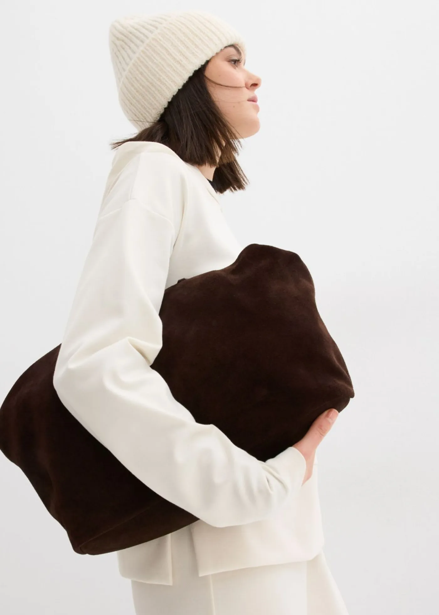 Sudadera con capucha de cómodo tejido Punto di Roma Mujer Ropa Cómoda